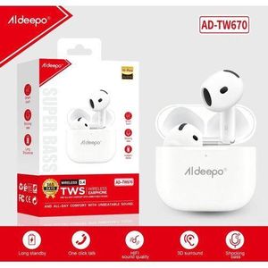 Aldeepo  AD-TW670 EARBUDS WITH WIRELESS CHARGING CASE