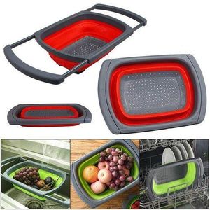 Collapsible Over The Sink Collander (Adjustable Handles)