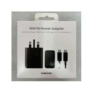 Samsung 45W Super Fast Charging USB-C Power Adapter, PD 3.0 Fast Charger Wall Adapter for Galaxy Smartphones, Tablets & USB-C Laptops, High-Speed Compact Travel Charger with Safe Protection Technology