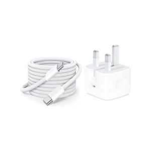 iPhone 15 Pro Max 35W USB-C Power Adapter and USB-C to USB-C Cable (1m) for Quick Charging