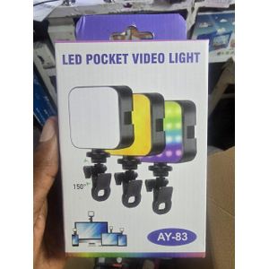 Mini LED Pocket Video Light With Adjustable Brightness – Portable RGB Fill Light For YouTube & TikTok