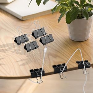 51mm Large Metal Binder Clips 12 Pcs,for Office,School,Home.black