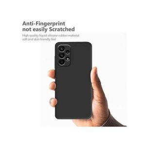 Samsung Galaxy A23 Soft Silicon Protective Back Cover With Camera Protection,Black
