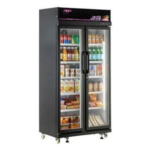 Armco  580L No Frost Double Glass Door Showcase Cooler Fridge – Ventilated Cooling, Digital Controller, Lockable, Energy Efficient Commercial Display.