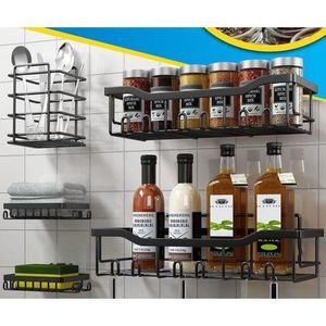 Multipurpose 5pcs set Rectangular and corner Shower caddy shelf/5in1 bathroom shelfs Wall organizer