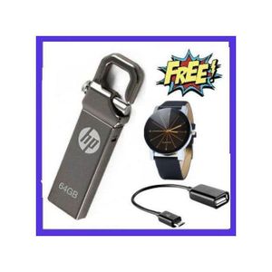 64 GB Flash Disk - Silver + FREE MK GIFTS