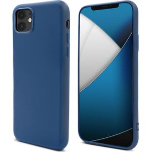 Soft Silicone Slim Fit Cover Anti-Scratch Shockproof Case for Apple iPhone 12 - Navy Blue