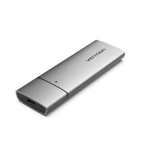 Vention KPEHO M.2 SATA SSD Enclosure USB 3.1 Gen 2-C Gray Aluminum