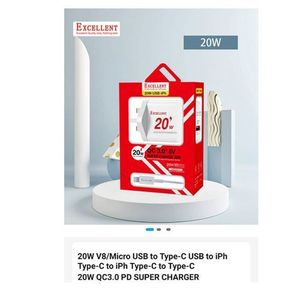 EXCELLENT 20W Charger  For Type C Fast Charging