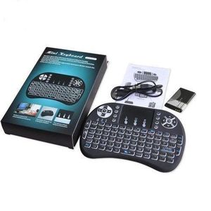 Mini  Wireless Keyboard With Multi Touch Handheld Backlit Touchpad