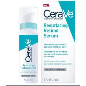 Resurfacing Retinol Face Serum -Clears Dark Spots, Marks & Pores
