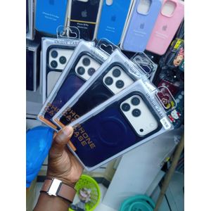 Apple iPhone 17 Pro Max Luxury Matte Leather Magnetic Aircase – MagSafe Wireless Charging Compatible Shockproof Bumper Cover, Soft Leather Anti-Scratch Protective Phone Case (Whitish)