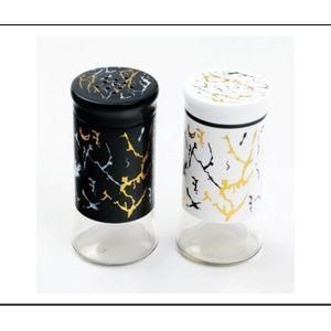 Unique And Classy Glass Marble Coated Salt Shakers