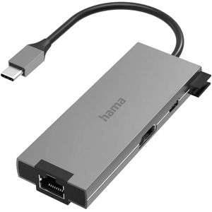 Hama 5in1 USB-C MULTIPORT ADAPTER WITH HDMI & ETHERNET(200109)