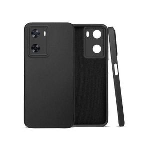Black Soft Silicone Back Cover Case for OPPO A57– Slim, Shockproof & Anti-Slip Protection