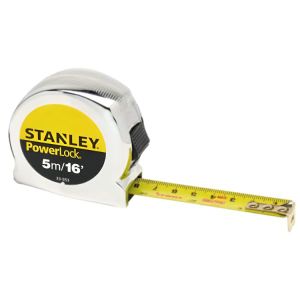 Stanley  PowerLock Tape Measure – 15m/50ft x 19mm
