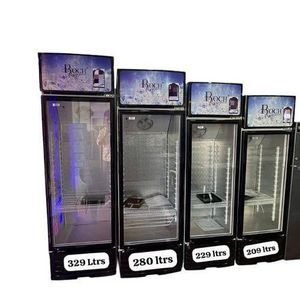Roch showcase chillers 209l-329l with viscible display and lock