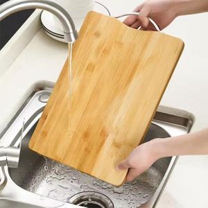 Double-Sided Bamboo Wooden Chopping Board – 38 × 28 cm
