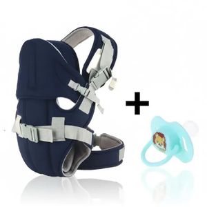 2-Piece Baby Comfort & Travel Bundle – Ergonomic Multi-Position Baby Carrier  with  Silicone Pacifier 