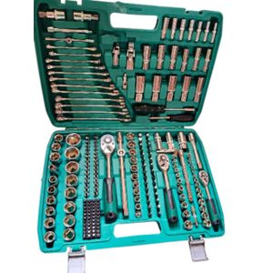 216pcs Mechanic Wrench Set/  Socket Tool Kit Set, Personal Car Repair Tool Set 