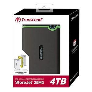 Transcend Hard Disk 4TB External StoreJet Hard Drive