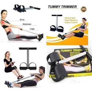 Abdominal Trainer, Sit-Up Training Equipment, Bodybuilding Expander, Full Body Trainer for Home, 6 Tubes, Elastic Pull Rope, Multifunctional Leg Exerciser for Fitness, Weight Loss, Training, Yoga