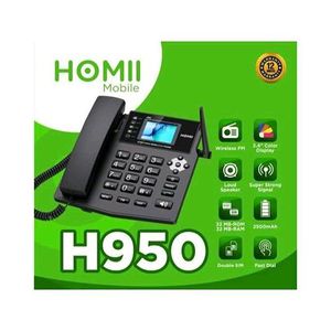 Homii H950 Universal Dual Sim Gsm Fixed Wireless Desktop Phone.