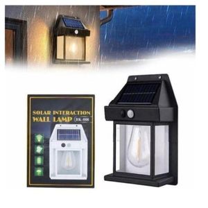 Solar-Powered Outdoor Interaction Wall Lamp – Motion Sensor LED Light For Security And Garden Lighting