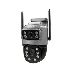 WI-FI V380 Dual Lens Camera Solar PIR Human Detection Night Vision Waterproof Security Video IP Camara 4mp Battery CCTV Monitor