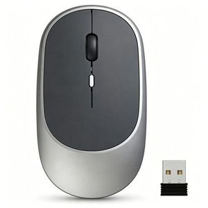 2.4G Wireless Rechargeable Mouse Ergonomic Silent Click USB Mouse for Laptop