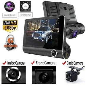 1080P Full HD Car DVR With Rear Camera, WDR & Night Vision For Ultimate Road Protection