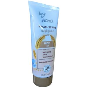 Lady Diana Rice Facial Scrub, Helps In Skin Brightening, Anti-tan & Removes Blackheads bc