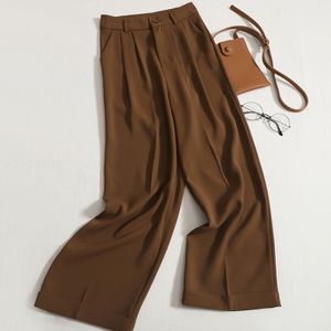 Fashion (Brown)Happylisa Women Pants Wide Leg Loose Baggy Ladies