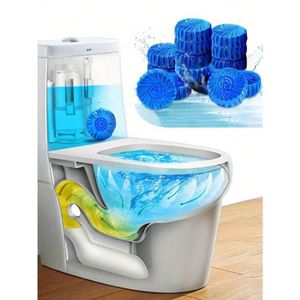 Blue Bubble Tablet Toilet Cleaner / Blue Automatic Toilet Tank Cleaners / Long-Lasting Household Toilet Cleaners / Toilet flush Cleaning & Deodorizer (10 pieces )