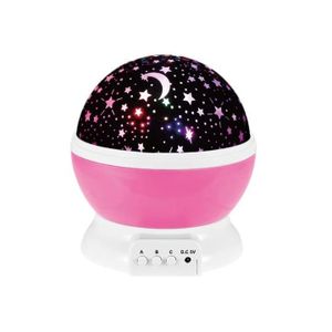 Projector star moon night light sky rotating operated LED night light lamp for girls bedroom gift