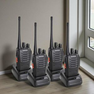 Baofeng BF-888S Portable Long Term Reliability Security Walkie Talkie Radio Calls- 4 Pieces