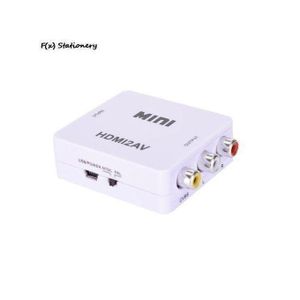 HDMI-compatibale To A AV/CVBS Adapter HD 1080P Mini HDMI2AV Video Converter BOX For PC/PS3/VCR/DVD
