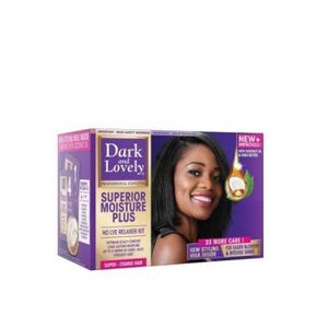 Dark & Lovely  Superior Moisture Plus No Lye Relaxer Kit.