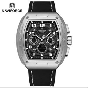 Naviforce Men’s Sports Watch with Chronograph, Date Display & Silicon Strap