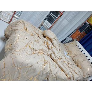 Luxury Gold Marble texture Foil style Duvet cover Set