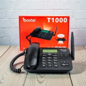 Bontel  T1000 GSM Fixed Landline Voice SMS Support High SMS Capacity Desktop Phone 