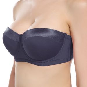 IMBOBO Japanese Style Strapless Bra Half Cup Invisible Underwear