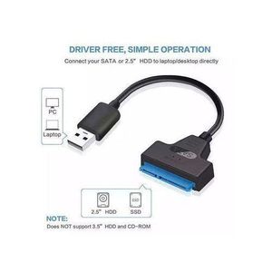 USB 3.0 To SATA 2.5 Inch Hard Disk Adapter Cable 2.5" SSD HDD Drive Converter 2.5-Inch Hard Drive Easy Drive Cable Usb 3.0 To Sata Iii Solid State Drive Adapter Cable Supports Uasp 2Tb