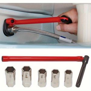 1 Set Red Socket Wrench / P-ipe Wrench / Faucet Repair & Sink Basin Wrench (8–13mm)