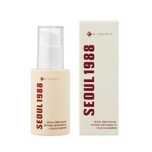 Seoul Secret KSECRET SEOUL 1988 Serum : Retinal Liposome 2% + Black Ginseng, 30ml/1.01fl.oz, 58% Black Ginseng Extract, Retinal Serum, Bakuchiol, VitaminC&3Peptides For Wrinkle Care, Korean Skincare