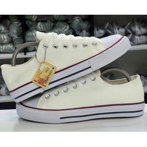 Canvas Converse leather