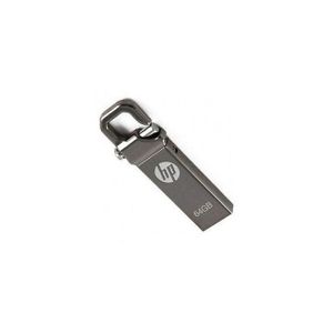 HP USB Flash Drive - 64GB + Keychain - Black