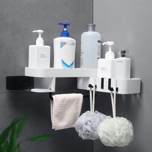 Bathroom Corner Punch-Free Rack Shampoo Storage Rack Holder with Suction  Cup, 180 Degrees Rotation Storage Rack Corner Shower Shelves, Foldable Wall