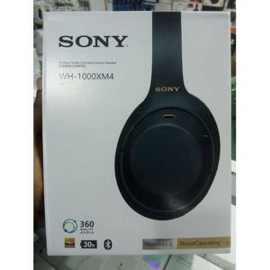 Sony Wireless Music WH-1000XM4 Premium Noise Canceling Overhead Headphones with Mic for Phone-Call and Alexa Voice Control - Black