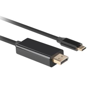 CA-CMDP-10CU-0018-BK 1.5m USB Type C Male to DisplayPort Male Connector Cable 